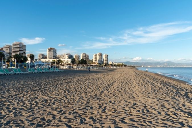 Torremolinos sandy beach